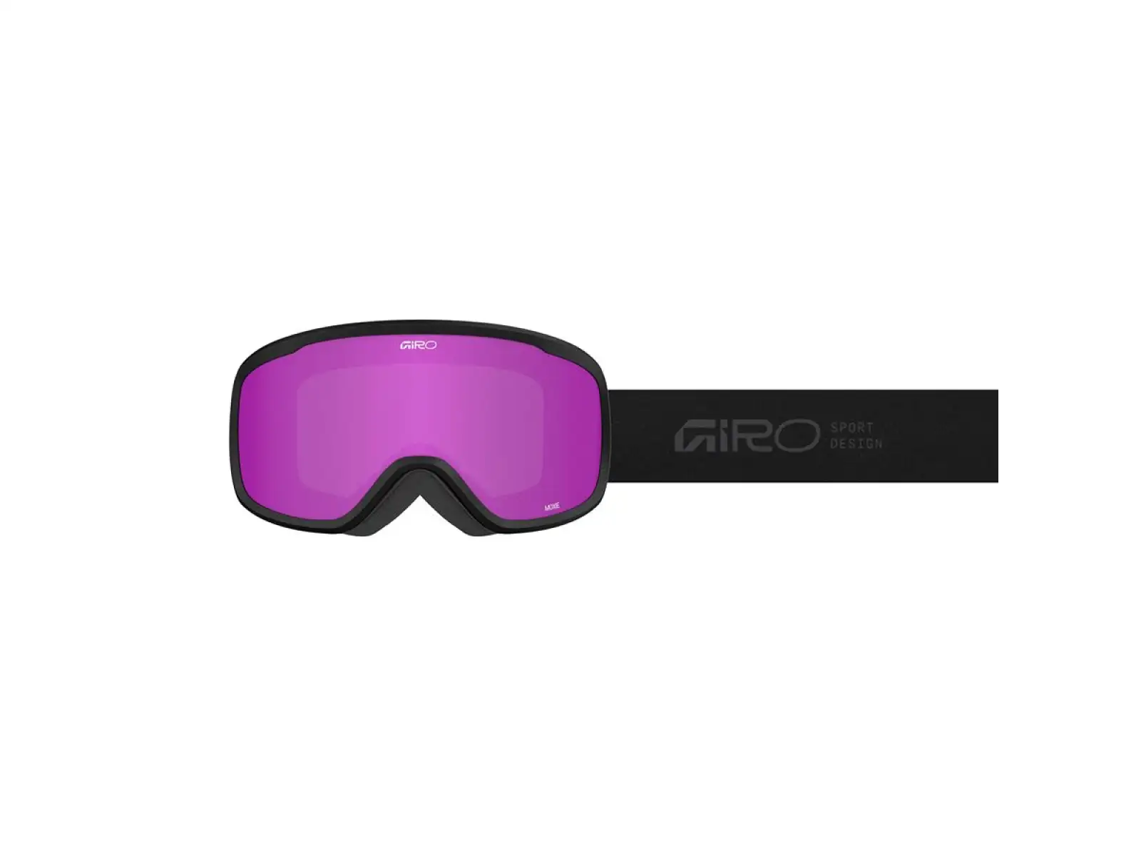 Giro Moxie damskie gogle narciarskie Black Stacked/Amber Pink/Yellow (2szkła)