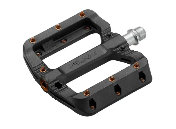 Funn Black Magic platformowe pedały black/orange piny