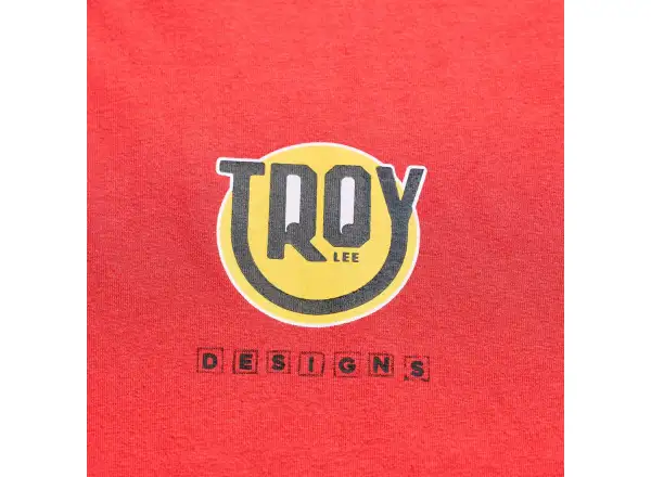 Troy Lee Designs Happy Dayz męska koszulka z krótkim rękawem Scarlet