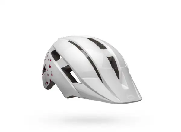 Bell Sidetrack II Youth kask dziecięcy White Stars
