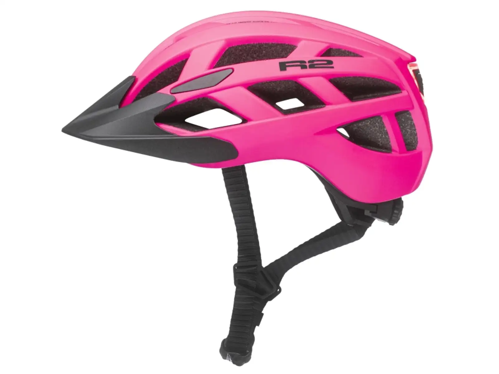 R2 Lumen kask rowerowy neon różowy