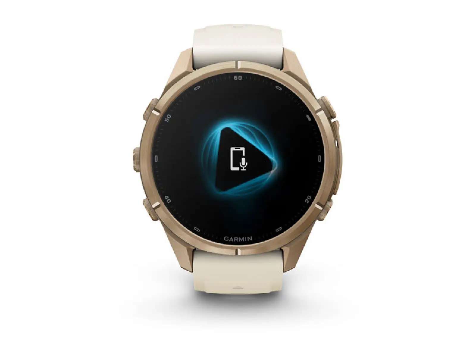 Garmin Fénix 9 Pro inReach 43 mm smartwatch Autumn gold Titanium Cream/French gray