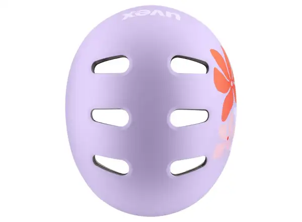 Uvex Kid 4 Style kask dziecięcy Flower Lilac Matt