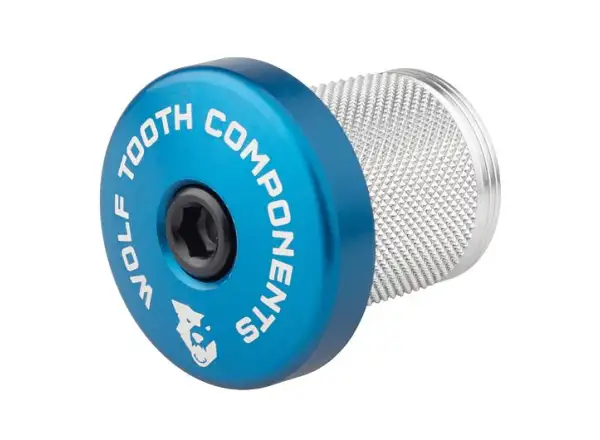 Wolf Tooth COMPRESSION PLUG jeż do karbonowego słupka 1 1/8" niebieska