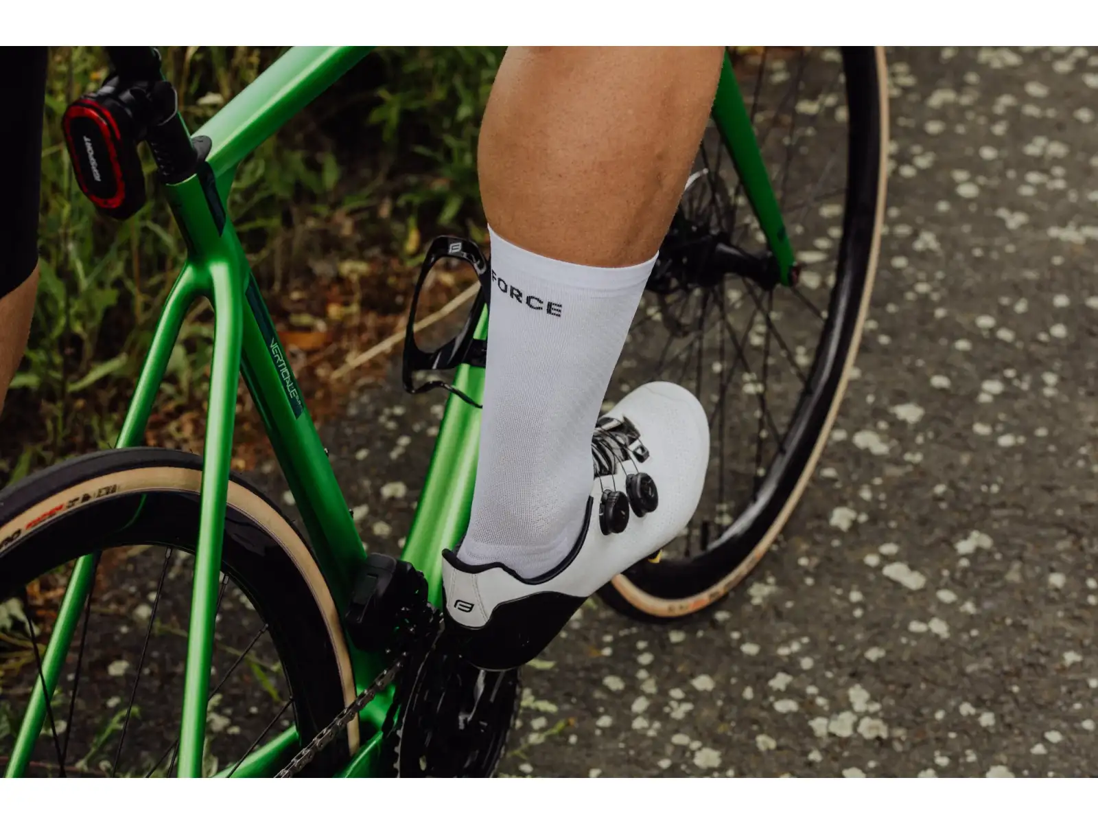 Force Verdone skarpety rowerowe biała