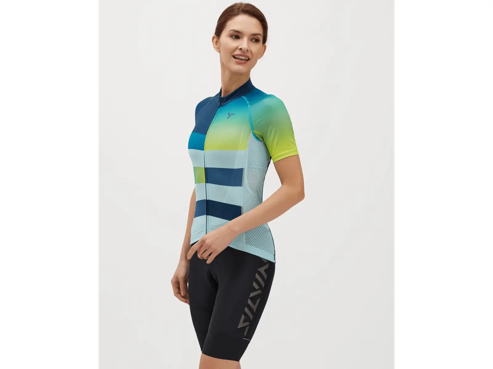 Silvini Mazzana damski dres krótki rękaw navy/turquoise
