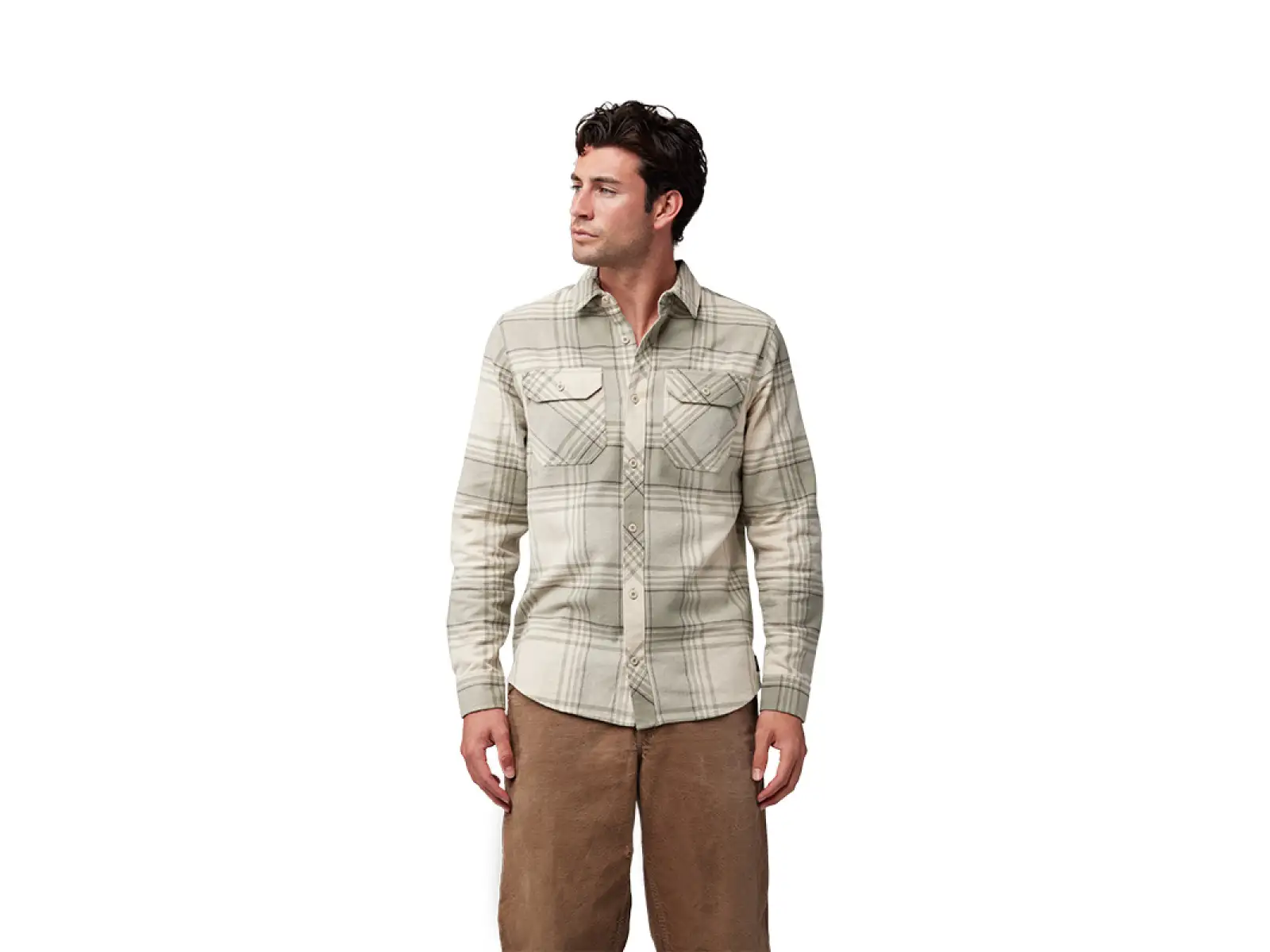 Fox Traildust Flannel koszula męska Cream