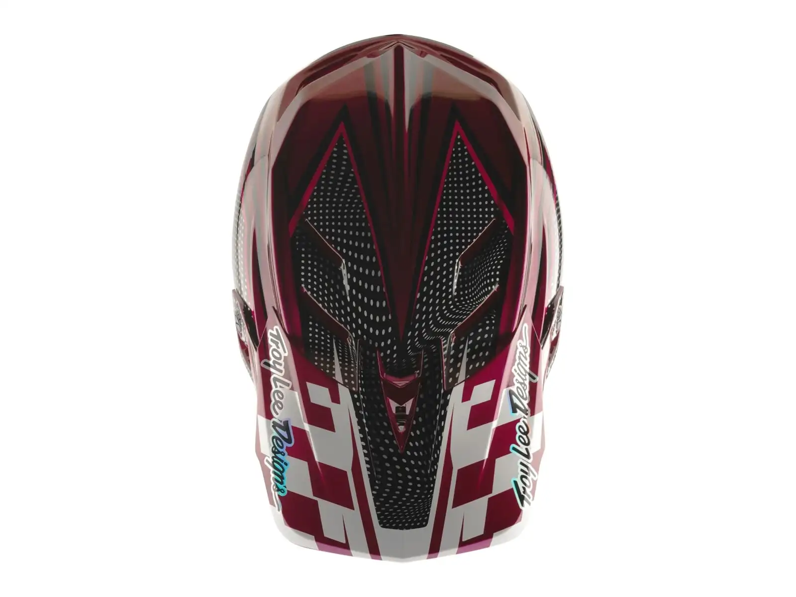 Troy Lee Dsigns x SRAM D4 Carbon kask Radioscape Black/Berry