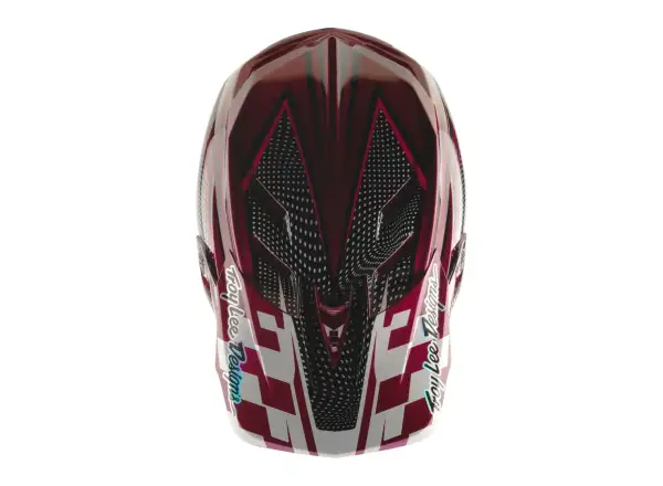 Troy Lee Dsigns x SRAM D4 Carbon kask Radioscape Black/Berry