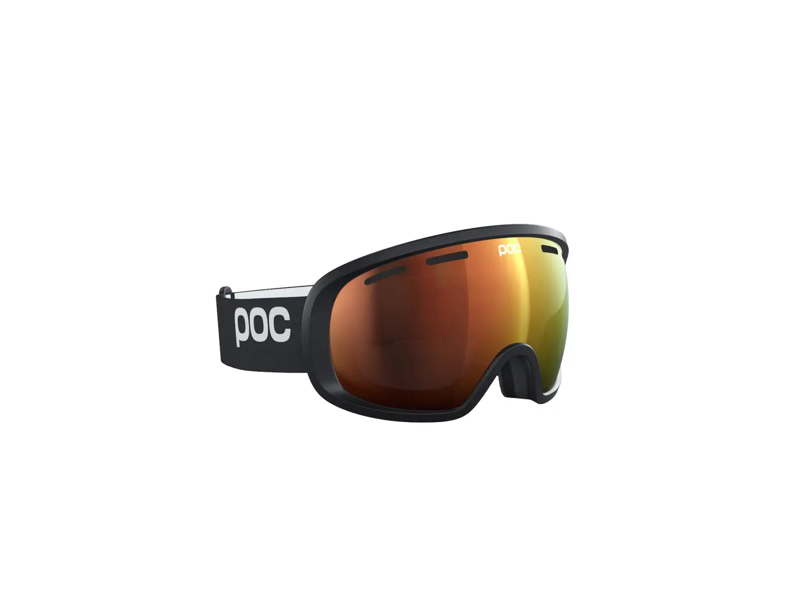 POC Fovea WF gogle narciarskie Uranium Black/Partly Sunny Orange