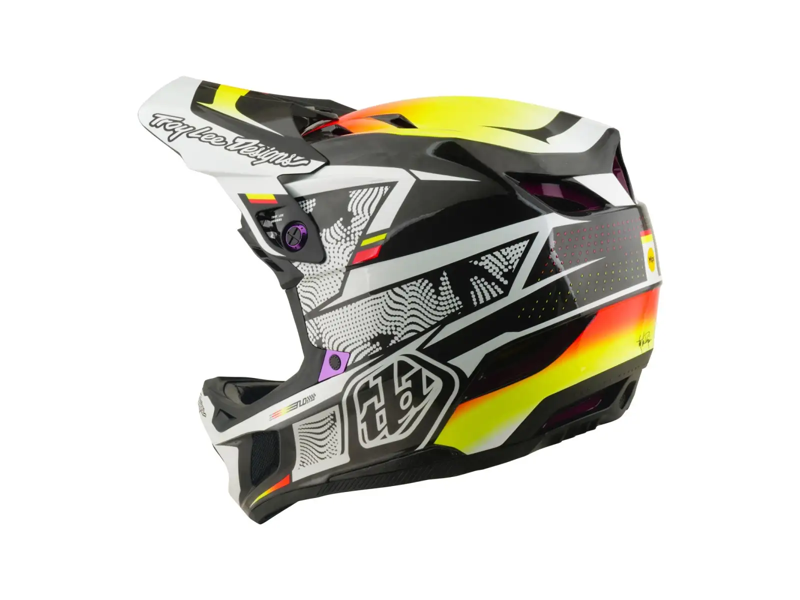Troy Lee Designs D4 Carbon MIPS kask Lined up Black