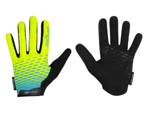 Force Angle MTB rękawice fluo/niebieska