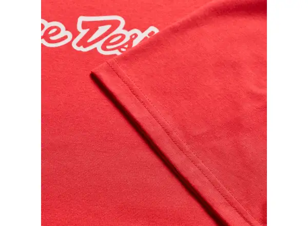 Troy Lee Designs Signature męska koszulka krótki rękaw Scarlet glo