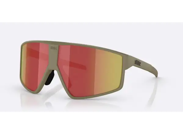 Bliz P002 okulary przeciwsłoneczne Matte Camo Green/Grey Red Revo