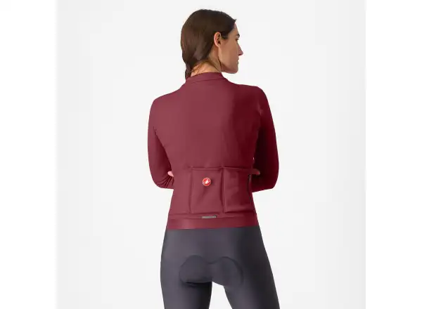 Castelli Espresso Thermal damski dres Deep Bordeaux