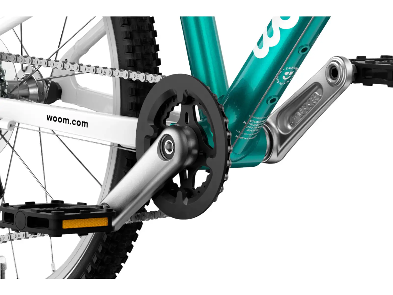Woom GO 4 rower dziecięcy 20" Metallic Turquoise