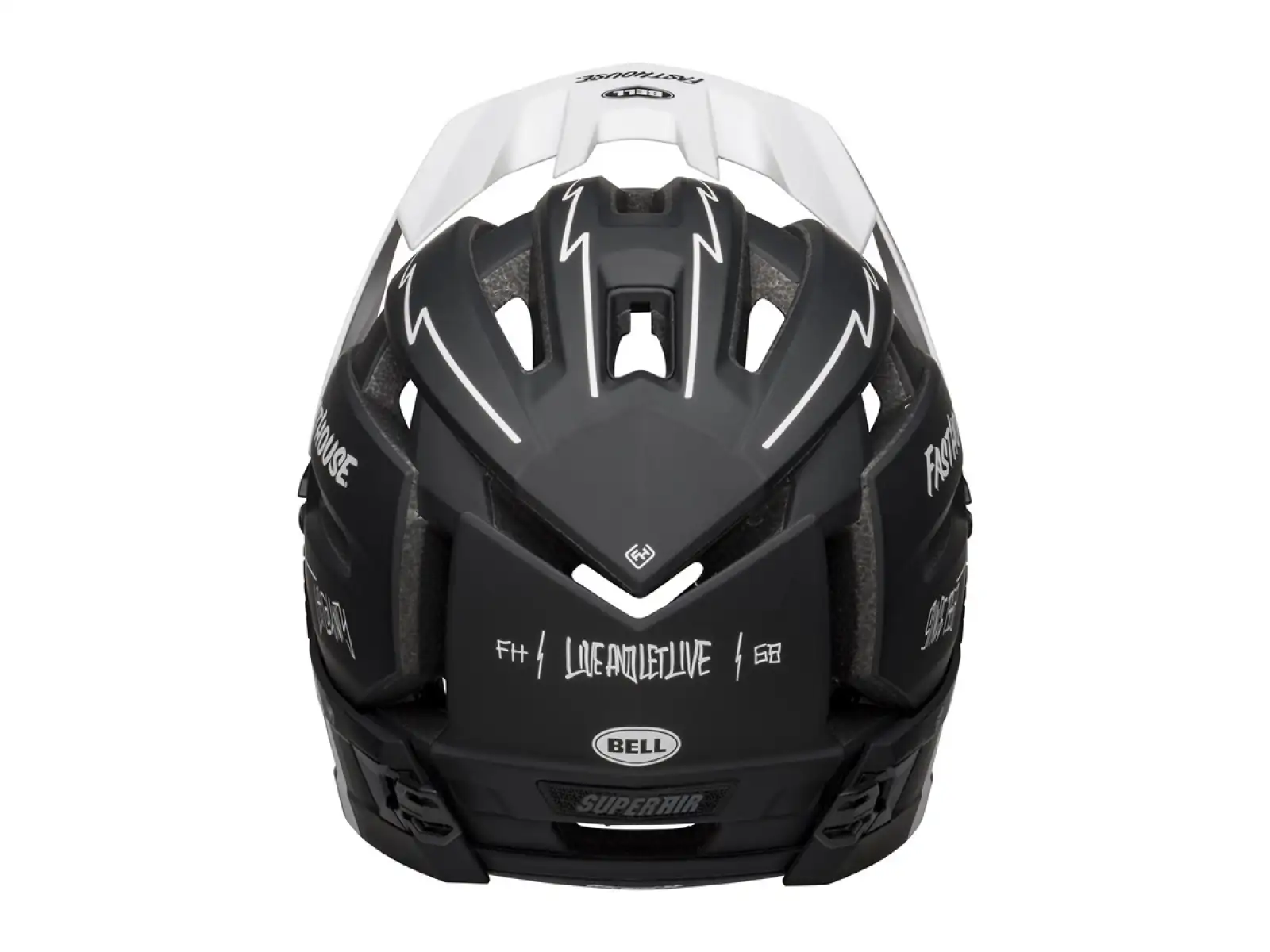 Bell Super Air R Mips kask mat black/white fasthouse