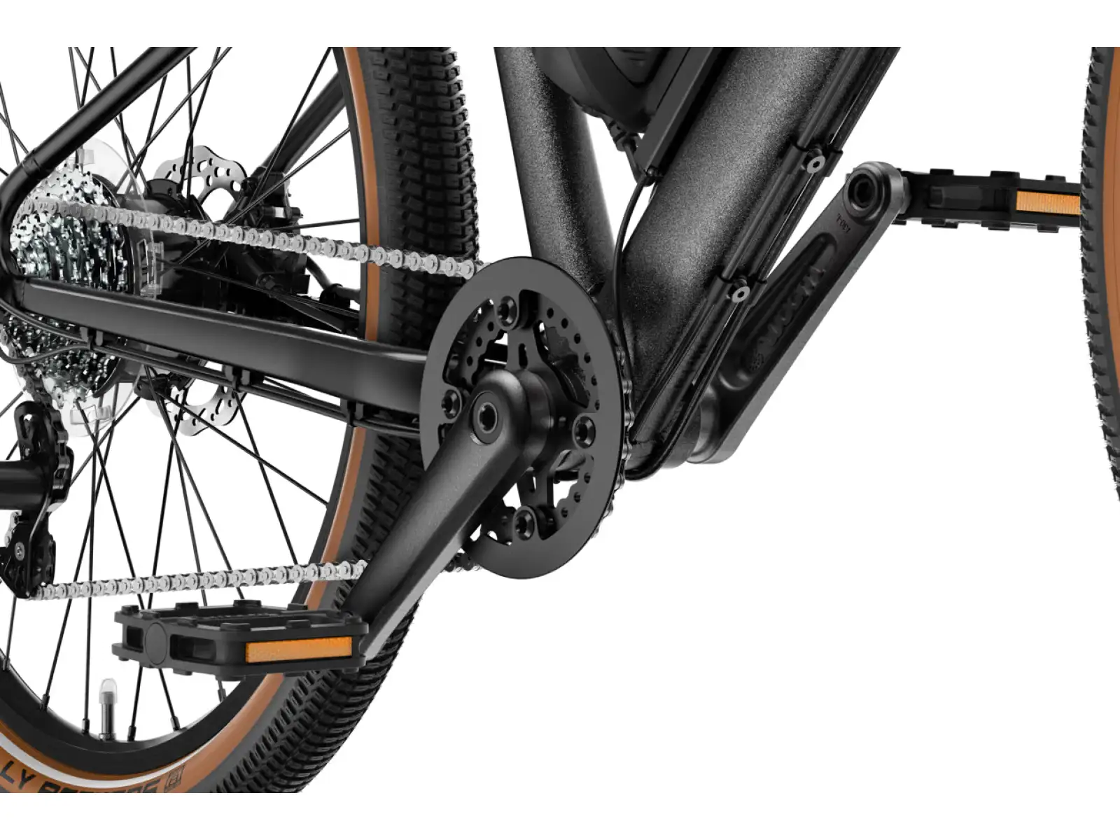 Woom Explore e 5 dziecięcy rower elektryczny Graphite Grey