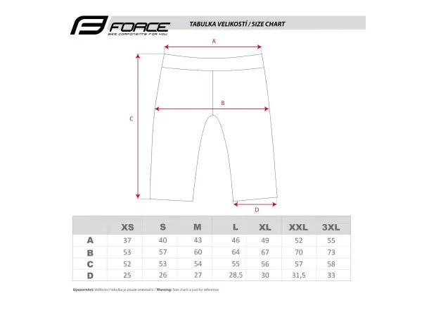 Force Blade męskie spodenki MTB bez wkładki czarna