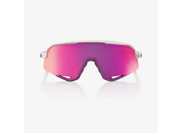 100% Slendale okulary przeciwsłoneczne Matte Chalk/Purple Multilayer Mirror Lens