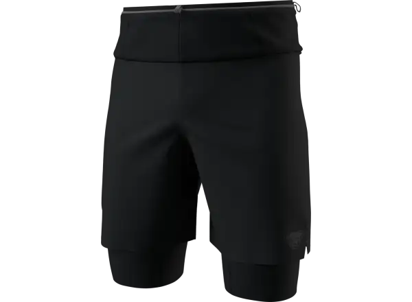 Dynafit Ultra 2w1 męskie biegowe spodenki Black Out