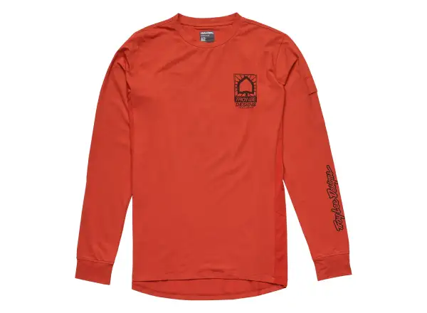 Troy Lee Designs Ruckus Ride Tee Create To Destroy męska koszulka rowerowa z długim rękawem Brick