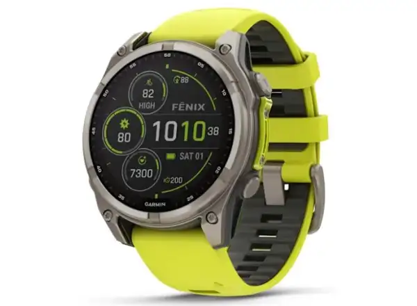 Garmin fenix 8 - 47 mm Solar Sapphire inteligentny zegarek Titanium Yellow/Graphite