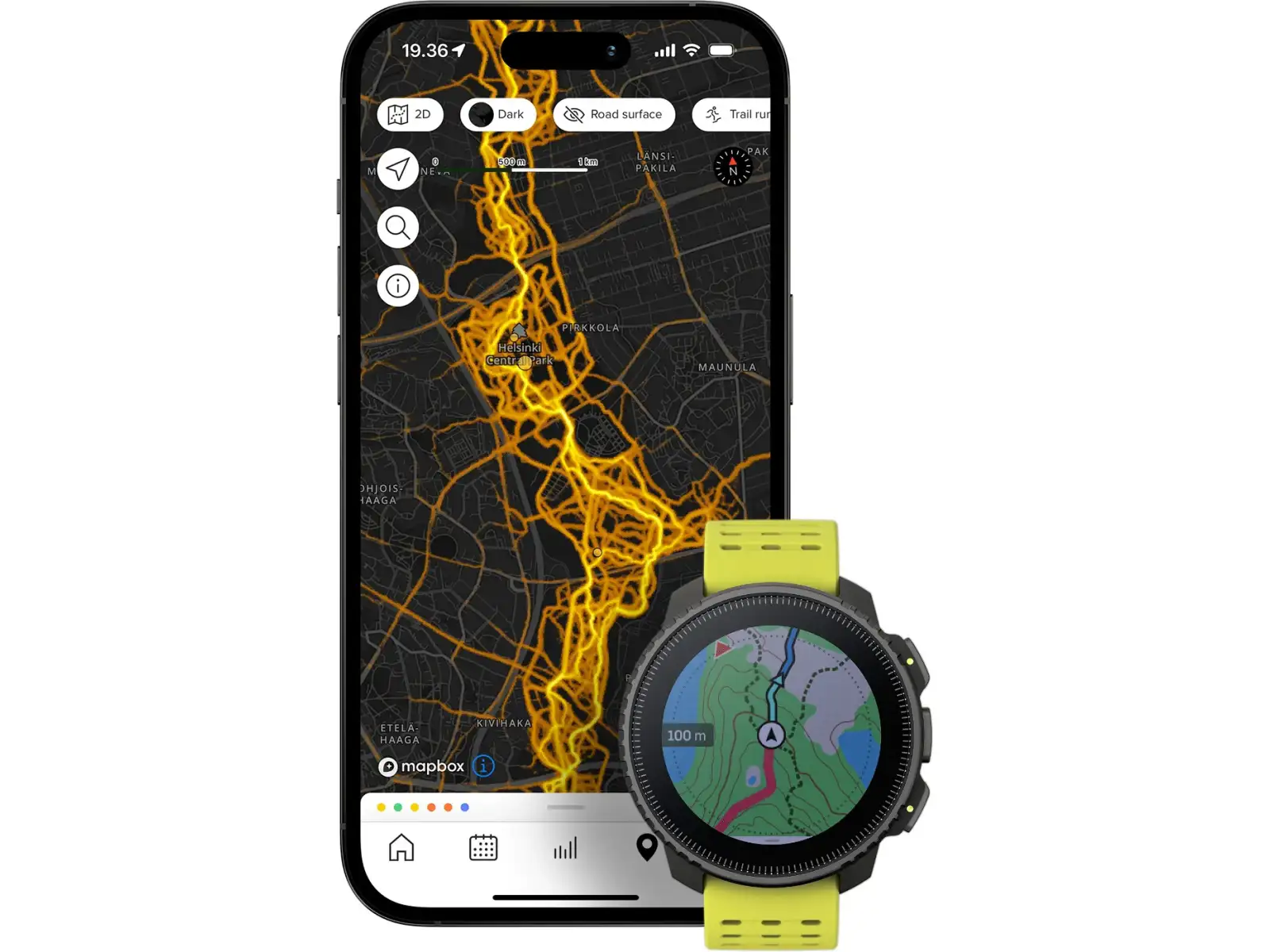 Suunto Vertical inteligentny zegarek Black Lime