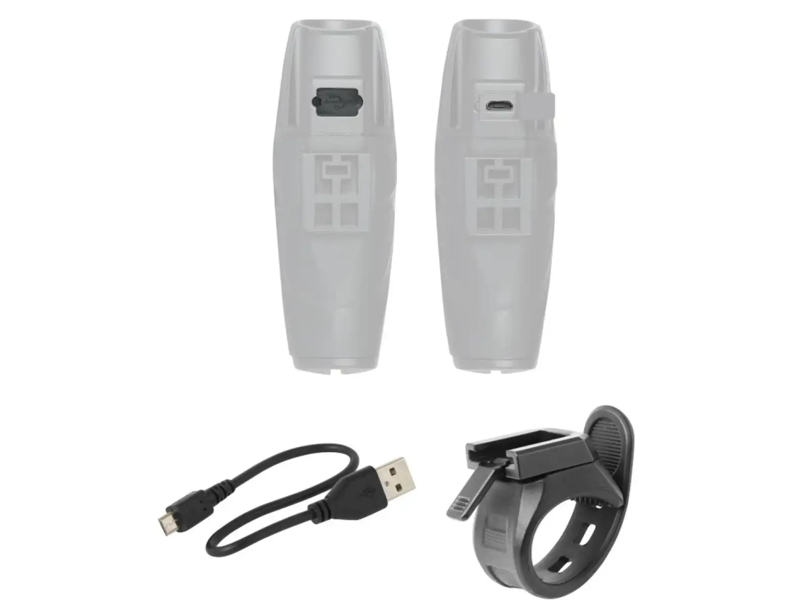 Force Shark 700LM USB przednie światło czarna