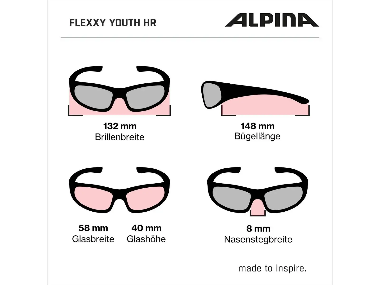 Alpina Flexxy Youth HR dziecięce okulary Blue-Red Matt/Blue mirror