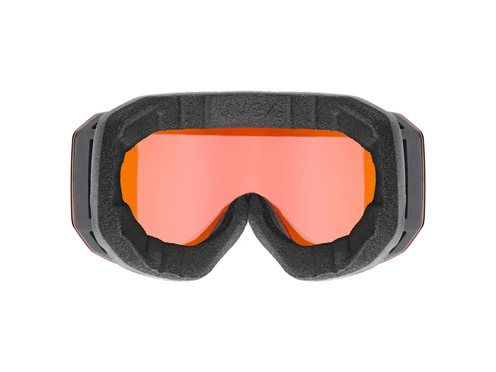 Uvex Evidnt Attract gogle narciarskie black matt/red-orange