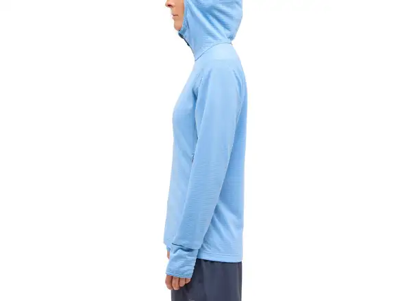 Haglöfs L.I.M Mid Multi Hood damska bluza z kapturem jasno niebieska