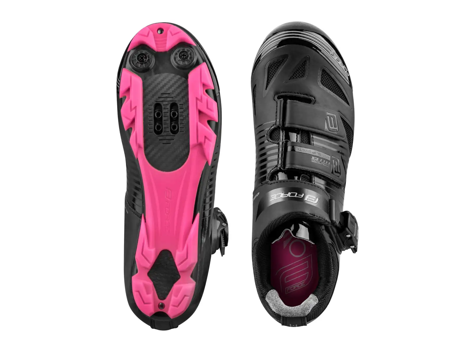 Force MTB Turbo lady damskie buty rowerowe czarne/różowe