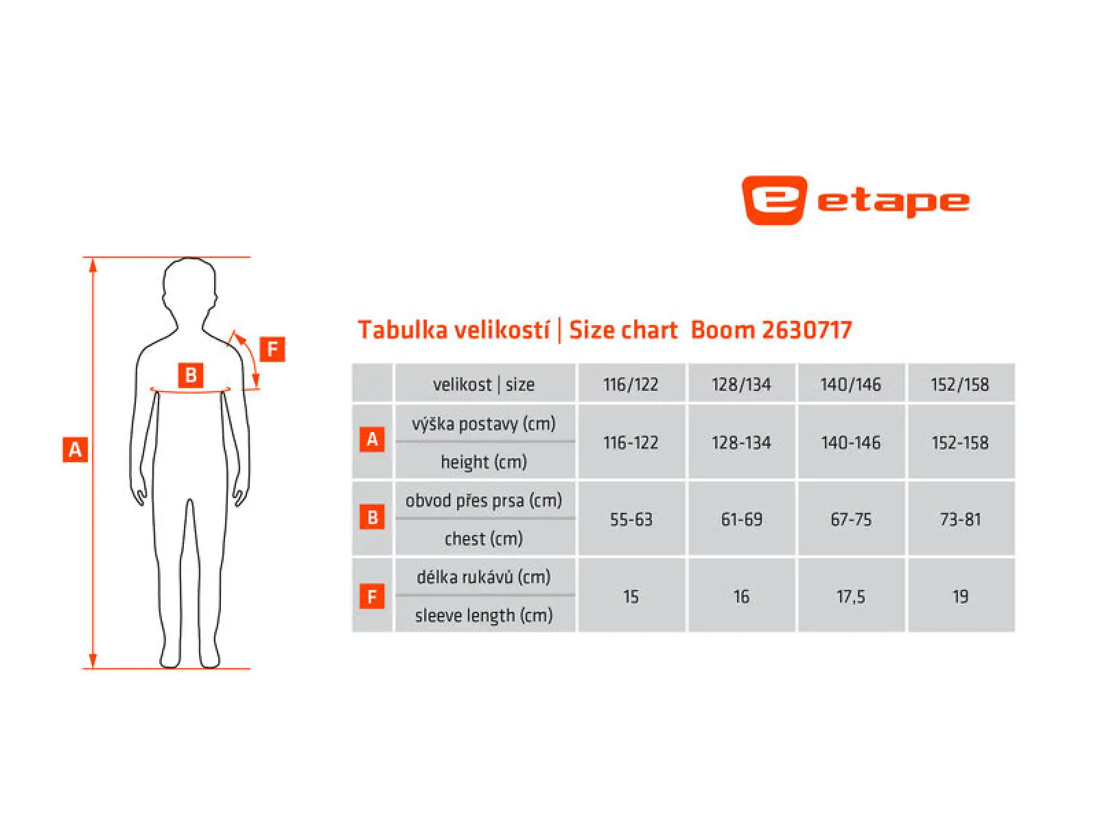 Etape Boom koszulka dziecięca z krótkim rękawem czarny/grafika