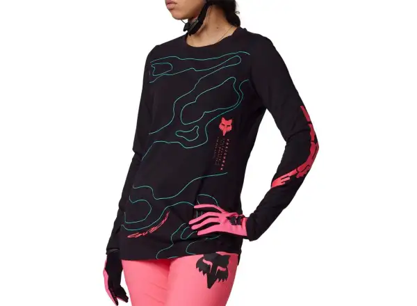 Fox W Ranger Mid Ls Lunar damska koszulka dlugi rekaw Black