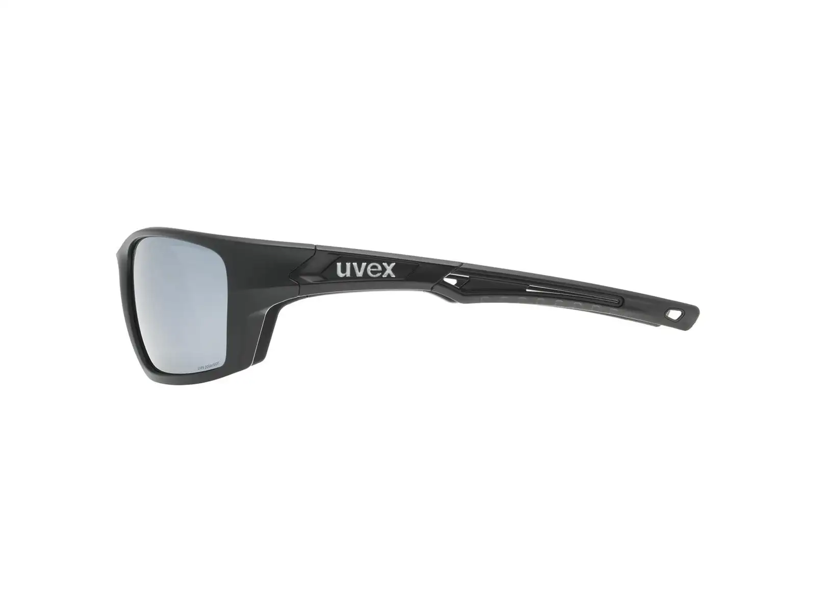 Uvex Sportstyle 232 P okulary Black Mat Red/Polavision Mirror Silver