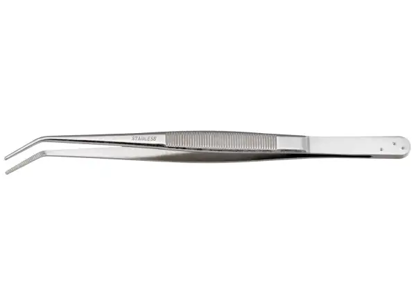 Unior płaska zakrzywiona pęseta 155mm