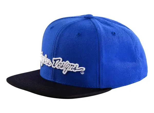 Troy Lee Designs Signature Snapback czapka Blue/White