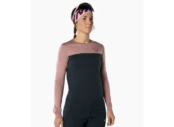 Dynafit Traverse S-Tech damska koszulka z długim rękawem Blueberry/Mokarosa