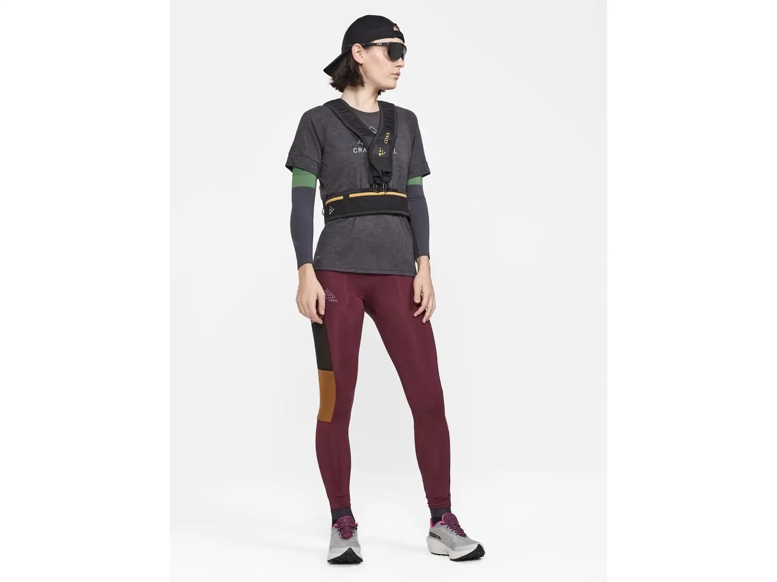 Craft ADV Trail Wool damska koszulka z krótkim rękawem czarna