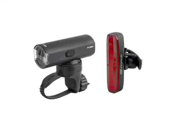Force Pipe USB zestaw świateł przednie + tylne czarna