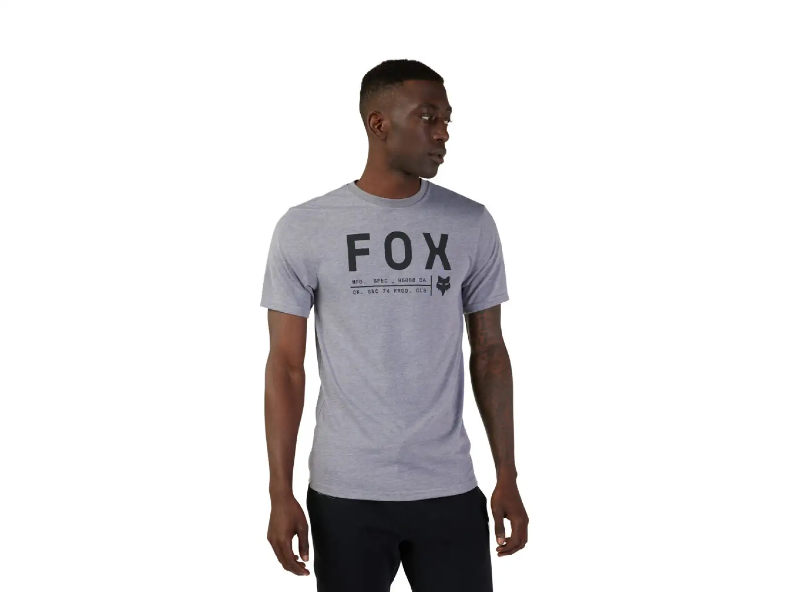 Fox Non Stop męska koszulka z krótkim rękawem Heather Graphite