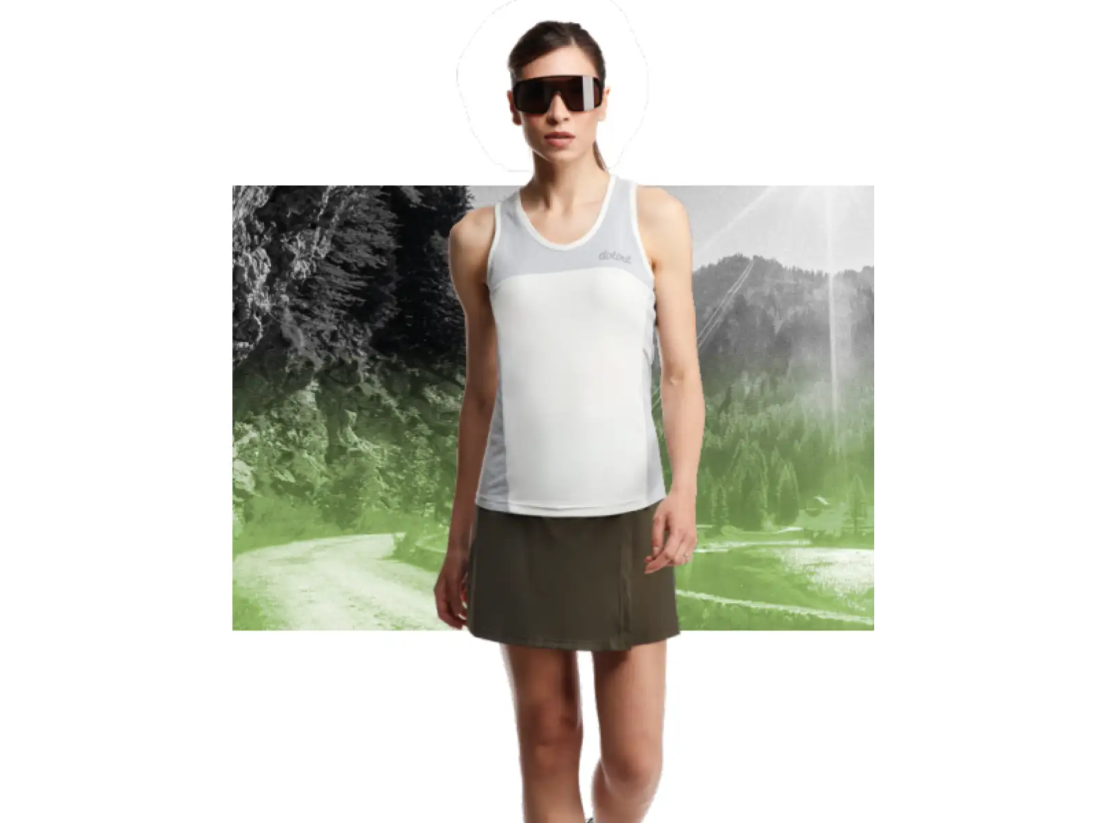 Dotout Stone damski dres bez rękawów Cream