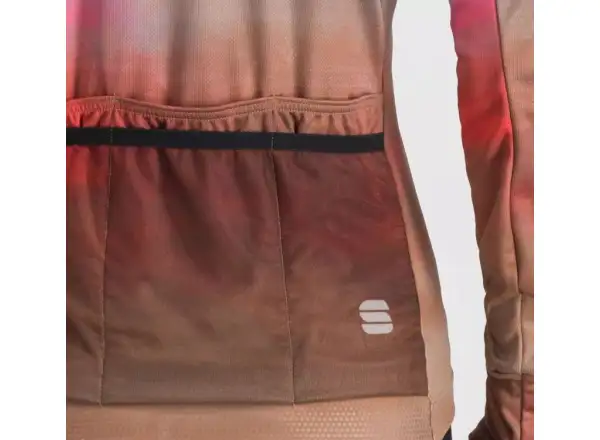 Sportful Flow Supergiara Thermal damski dres długi rękaw Cayenna Red/Pink