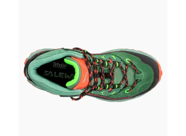 Salewa Alp Trainer Mid GTX dziecięce outdoorowe buty Myrtle Tender Shot
