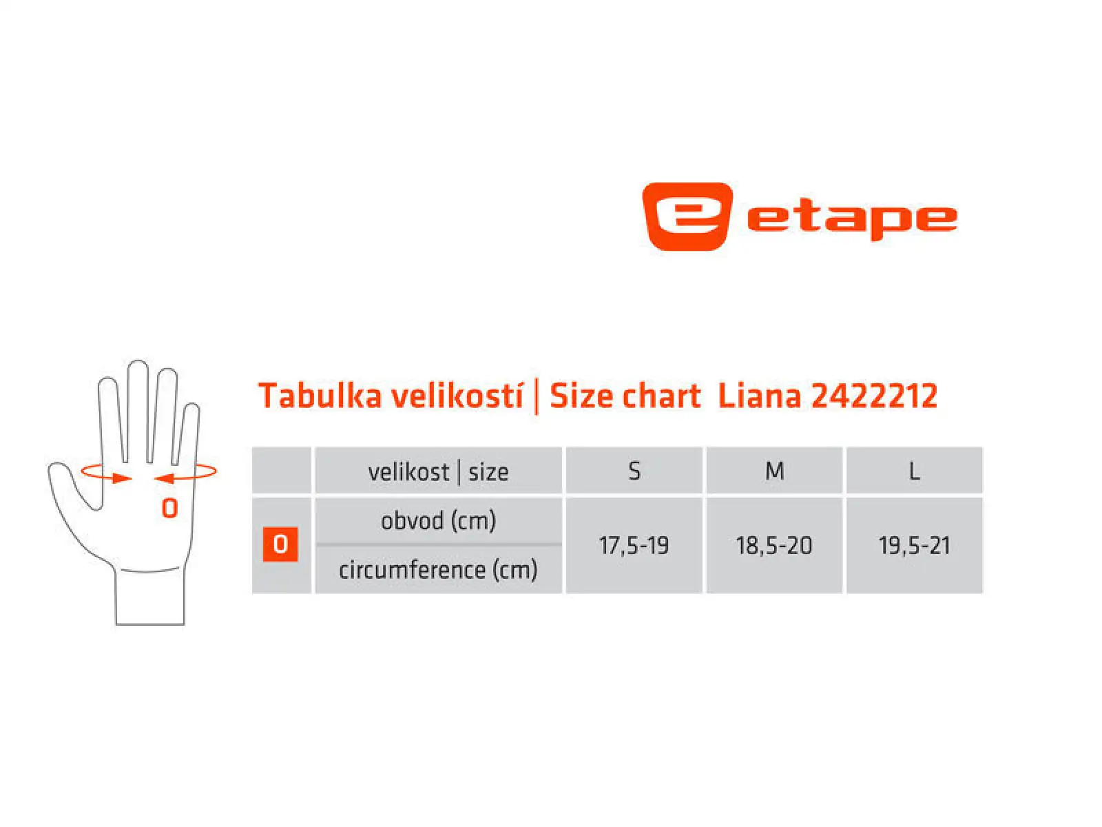 Etape Liana damskie rękawice biała/różowa