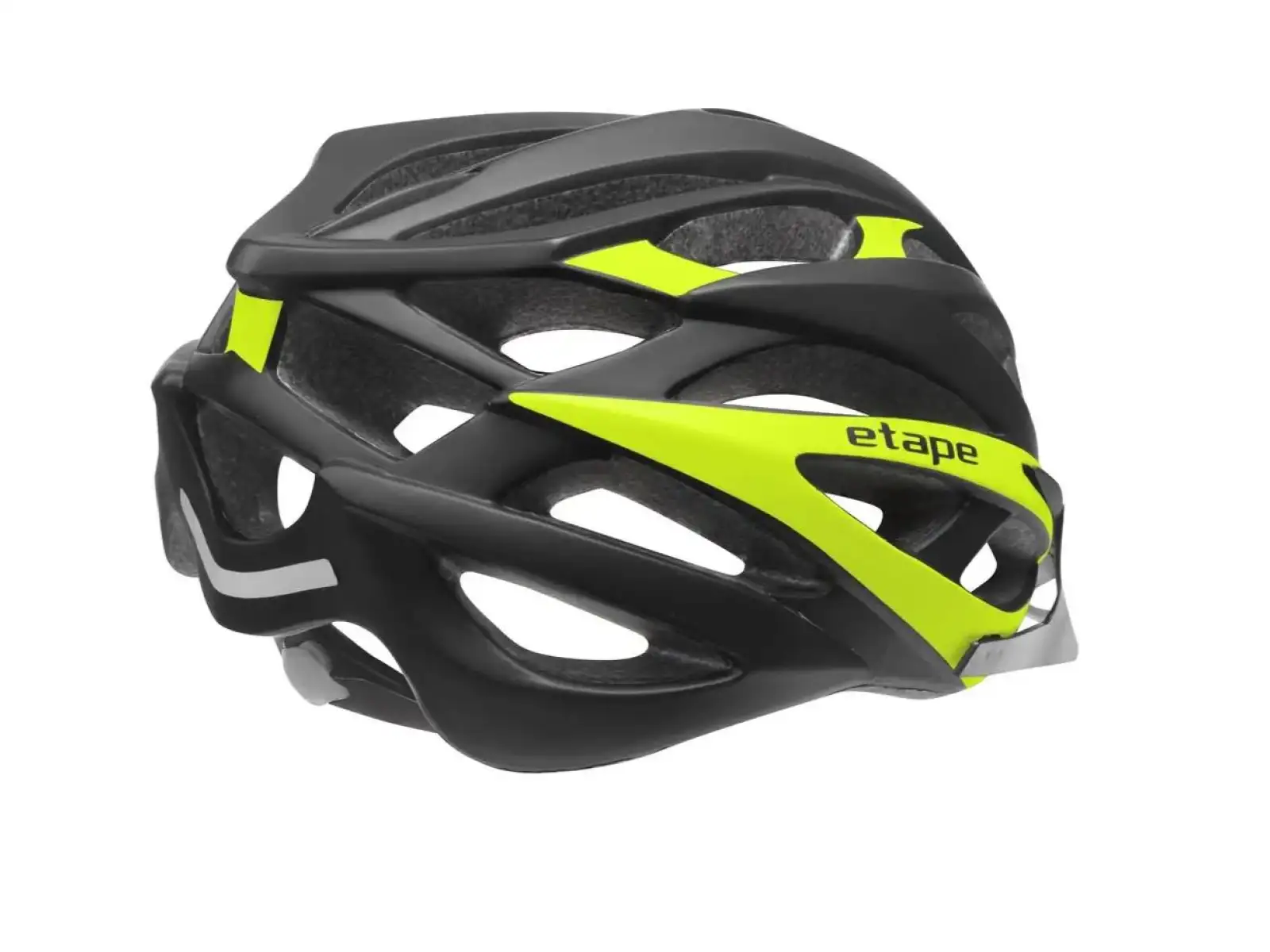 Etape Magnum kask rowerowy czarna/żółta fluo mat
