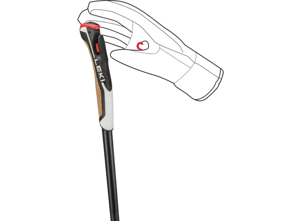 Leki PRC 750 kije do biegania Black-white-dark Anthracite