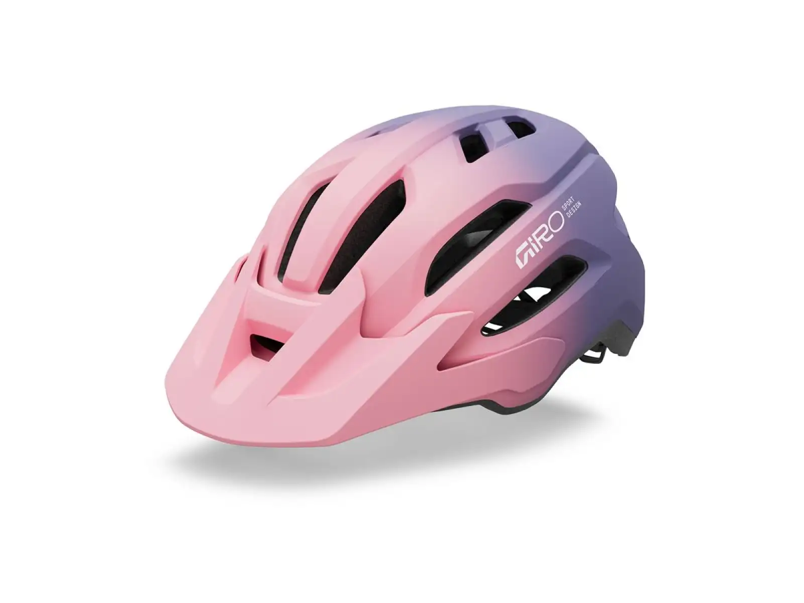 Giro Fixture II Youth dziecięcy kask Mat Light Pink/Purple Fade
