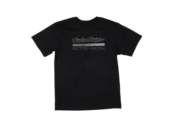 Troy Lee Designs Factory Racing męska koszulka z krótkim rękawem Black/Reflective